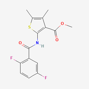 methyl 2-[(2,5-difluorobenzoyl)amino]-4,5-dimethyl-3-thiophenecarboxylate