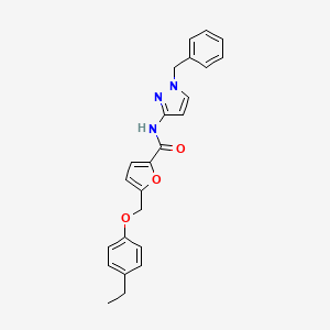 N-(1-benzyl-1H-pyrazol-3-yl)-5-[(4-ethylphenoxy)methyl]-2-furamide