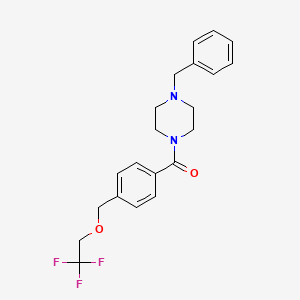 (4-BENZYLPIPERAZINO){4-[(2,2,2-TRIFLUOROETHOXY)METHYL]PHENYL}METHANONE