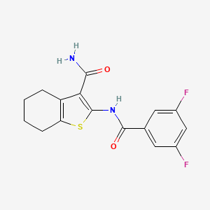 2-[(3,5-difluorobenzoyl)amino]-4,5,6,7-tetrahydro-1-benzothiophene-3-carboxamide