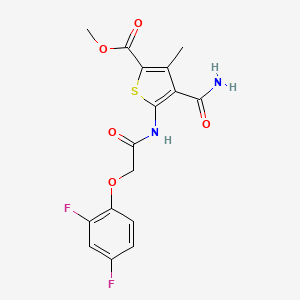 METHYL 4-(AMINOCARBONYL)-5-{[2-(2,4-DIFLUOROPHENOXY)ACETYL]AMINO}-3-METHYL-2-THIOPHENECARBOXYLATE