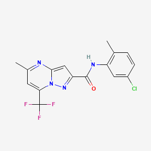 N-(5-chloro-2-methylphenyl)-5-methyl-7-(trifluoromethyl)pyrazolo[1,5-a]pyrimidine-2-carboxamide