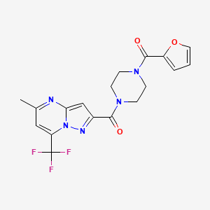 [4-(2-FURYLCARBONYL)PIPERAZINO][5-METHYL-7-(TRIFLUOROMETHYL)PYRAZOLO[1,5-A]PYRIMIDIN-2-YL]METHANONE