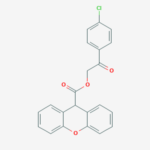 molecular formula C22H15ClO4 B434447 2-(4-chlorophenyl)-2-oxoethyl 9H-xanthene-9-carboxylate CAS No. 313069-35-1