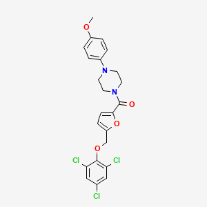 [4-(4-METHOXYPHENYL)PIPERAZINO]{5-[(2,4,6-TRICHLOROPHENOXY)METHYL]-2-FURYL}METHANONE