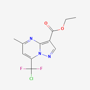 ethyl 7-[chloro(difluoro)methyl]-5-methylpyrazolo[1,5-a]pyrimidine-3-carboxylate