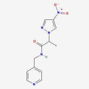 2-(4-NITRO-1H-PYRAZOL-1-YL)-N-(4-PYRIDYLMETHYL)PROPANAMIDE