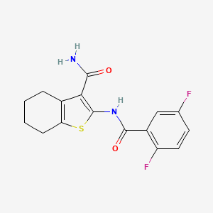 2-[(2,5-difluorobenzoyl)amino]-4,5,6,7-tetrahydro-1-benzothiophene-3-carboxamide