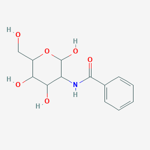 molecular formula C₁₃H₁₇NO₆ B043447 N-[2,4,5-三羟基-6-(羟甲基)氧杂环-3-基]苯甲酰胺 CAS No. 14086-91-0