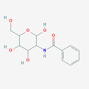 molecular formula C₁₃H₁₇NO₆ B043447 N-[2,4,5-三羟基-6-(羟甲基)氧杂环己烷-3-基]苯甲酰胺 CAS No. 14086-91-0