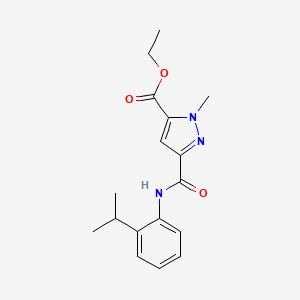 ETHYL 3-[(2-ISOPROPYLANILINO)CARBONYL]-1-METHYL-1H-PYRAZOLE-5-CARBOXYLATE