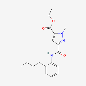 ethyl 3-{[(2-butylphenyl)amino]carbonyl}-1-methyl-1H-pyrazole-5-carboxylate