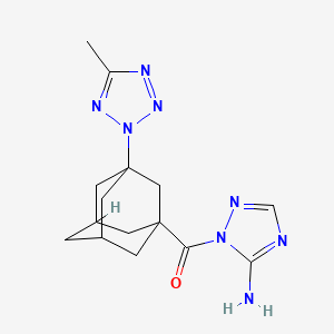 (5-AMINO-1H-1,2,4-TRIAZOL-1-YL)[3-(5-METHYL-2H-1,2,3,4-TETRAAZOL-2-YL)-1-ADAMANTYL]METHANONE