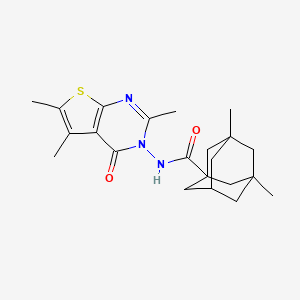 3,5-DIMETHYL-N-[2,5,6-TRIMETHYL-4-OXOTHIENO[2,3-D]PYRIMIDIN-3(4H)-YL]-1-ADAMANTANECARBOXAMIDE