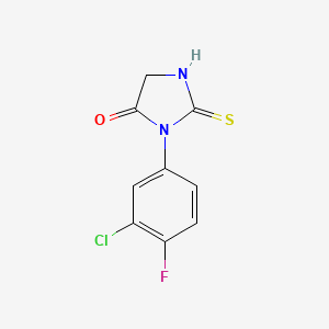 3-(3-CHLORO-4-FLUOROPHENYL)-2-THIOXOTETRAHYDRO-4H-IMIDAZOL-4-ONE