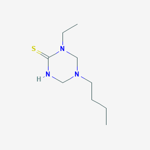 5-butyl-1-ethyl-1,3,5-triazinane-2-thione