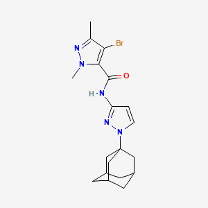 N-[1-(1-adamantyl)-1H-pyrazol-3-yl]-4-bromo-1,3-dimethyl-1H-pyrazole-5-carboxamide