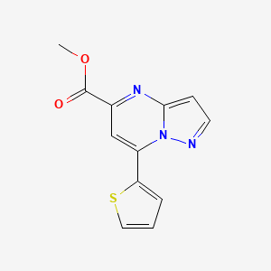 methyl 7-(2-thienyl)pyrazolo[1,5-a]pyrimidine-5-carboxylate