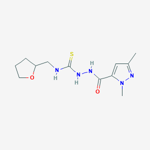 2-[(1,3-DIMETHYL-1H-PYRAZOL-5-YL)CARBONYL]-N-(TETRAHYDRO-2-FURANYLMETHYL)-1-HYDRAZINECARBOTHIOAMIDE