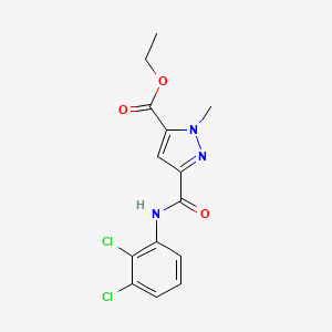 ethyl 3-[(2,3-dichloroanilino)carbonyl]-1-methyl-1H-pyrazole-5-carboxylate