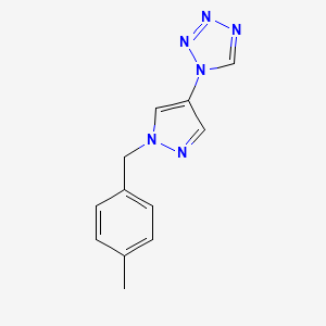 1-[1-(4-METHYLBENZYL)-1H-PYRAZOL-4-YL]-1H-1,2,3,4-TETRAAZOLE