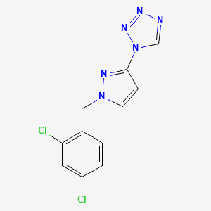 1-[1-(2,4-DICHLOROBENZYL)-1H-PYRAZOL-3-YL]-1H-1,2,3,4-TETRAAZOLE