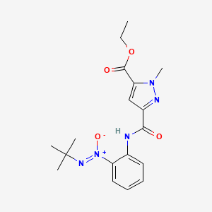 ETHYL 3-{[2-(TERT-BUTYL-NON-AZOXY)ANILINO]CARBONYL}-1-METHYL-1H-PYRAZOLE-5-CARBOXYLATE