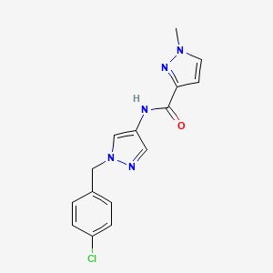 N-[1-(4-chlorobenzyl)-1H-pyrazol-4-yl]-1-methyl-1H-pyrazole-3-carboxamide