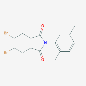 molecular formula C16H17Br2NO2 B434535 5,6-dibromo-2-(2,5-dimethylphenyl)hexahydro-1H-isoindole-1,3(2H)-dione CAS No. 1005090-18-5