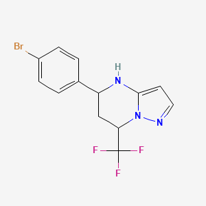 5-(4-bromophenyl)-7-(trifluoromethyl)-4,5,6,7-tetrahydropyrazolo[1,5-a]pyrimidine