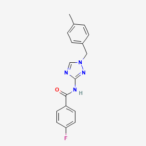 4-FLUORO-N~1~-[1-(4-METHYLBENZYL)-1H-1,2,4-TRIAZOL-3-YL]BENZAMIDE