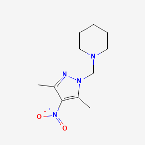 1-[(3,5-dimethyl-4-nitro-1H-pyrazol-1-yl)methyl]piperidine