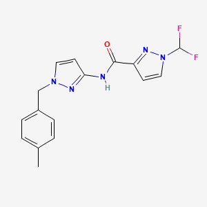 1-(difluoromethyl)-N-[1-(4-methylbenzyl)-1H-pyrazol-3-yl]-1H-pyrazole-3-carboxamide