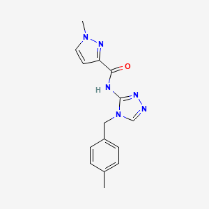 1-methyl-N-[4-(4-methylbenzyl)-4H-1,2,4-triazol-3-yl]-1H-pyrazole-3-carboxamide