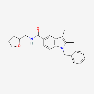 1-BENZYL-2,3-DIMETHYL-N~5~-(TETRAHYDRO-2-FURANYLMETHYL)-1H-INDOLE-5-CARBOXAMIDE