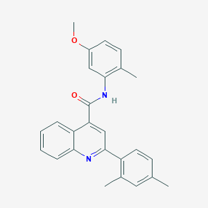 2-(2,4-dimethylphenyl)-N-(5-methoxy-2-methylphenyl)-4-quinolinecarboxamide