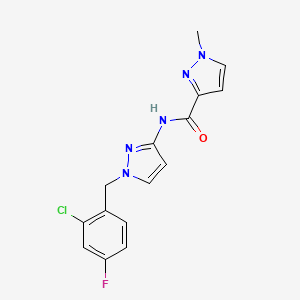 N-[1-(2-chloro-4-fluorobenzyl)-1H-pyrazol-3-yl]-1-methyl-1H-pyrazole-3-carboxamide