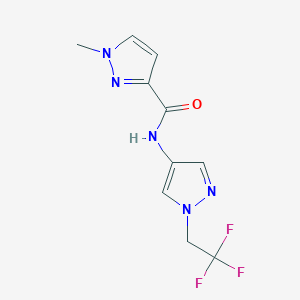 1-methyl-N-[1-(2,2,2-trifluoroethyl)-1H-pyrazol-4-yl]-1H-pyrazole-3-carboxamide