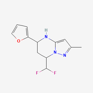 7-(difluoromethyl)-5-(2-furyl)-2-methyl-4,5,6,7-tetrahydropyrazolo[1,5-a]pyrimidine