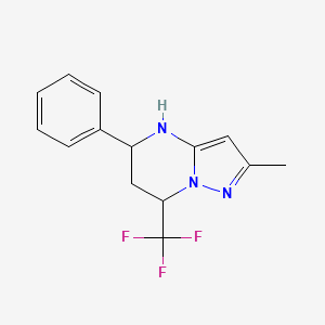 2-methyl-5-phenyl-7-(trifluoromethyl)-4,5,6,7-tetrahydropyrazolo[1,5-a]pyrimidine