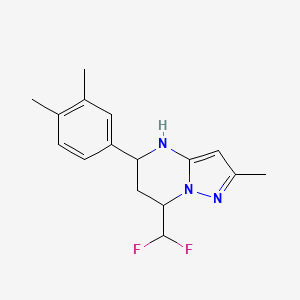 7-(difluoromethyl)-5-(3,4-dimethylphenyl)-2-methyl-4,5,6,7-tetrahydropyrazolo[1,5-a]pyrimidine