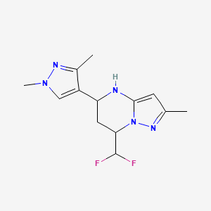 7-(difluoromethyl)-5-(1,3-dimethyl-1H-pyrazol-4-yl)-2-methyl-4,5,6,7-tetrahydropyrazolo[1,5-a]pyrimidine