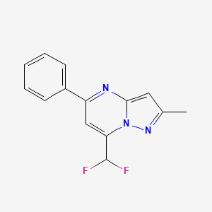 7-(difluoromethyl)-2-methyl-5-phenylpyrazolo[1,5-a]pyrimidine