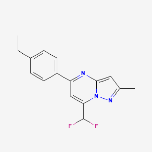 7-(difluoromethyl)-5-(4-ethylphenyl)-2-methylpyrazolo[1,5-a]pyrimidine