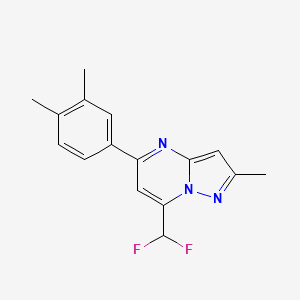 7-(difluoromethyl)-5-(3,4-dimethylphenyl)-2-methylpyrazolo[1,5-a]pyrimidine