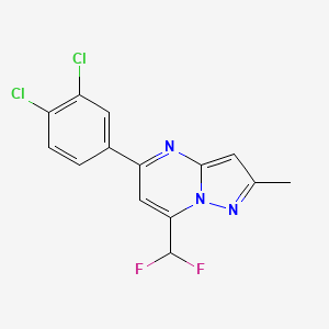 5-(3,4-dichlorophenyl)-7-(difluoromethyl)-2-methylpyrazolo[1,5-a]pyrimidine