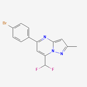 5-(4-bromophenyl)-7-(difluoromethyl)-2-methylpyrazolo[1,5-a]pyrimidine