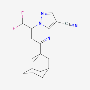 5-(1-ADAMANTYL)-7-(DIFLUOROMETHYL)PYRAZOLO[1,5-A]PYRIMIDIN-3-YL CYANIDE