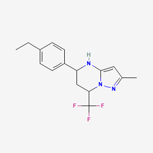 5-(4-ethylphenyl)-2-methyl-7-(trifluoromethyl)-4,5,6,7-tetrahydropyrazolo[1,5-a]pyrimidine