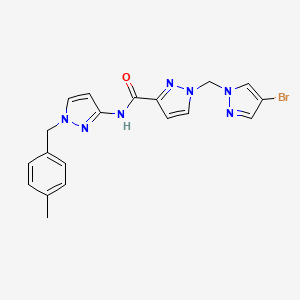 1-[(4-BROMO-1H-PYRAZOL-1-YL)METHYL]-N~3~-[1-(4-METHYLBENZYL)-1H-PYRAZOL-3-YL]-1H-PYRAZOLE-3-CARBOXAMIDE